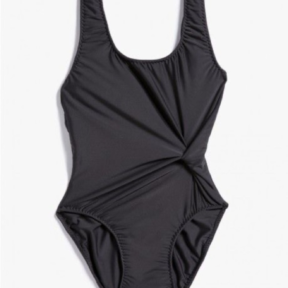 Objects Without Meaning Black Twist Swimsuit - image 3